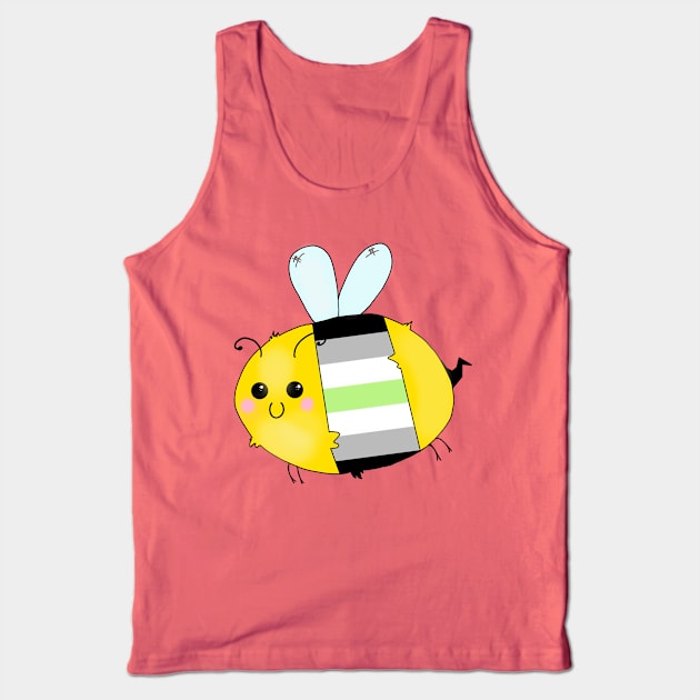 Pride Bees - Agender Tank Top by Rendi_the_Graye